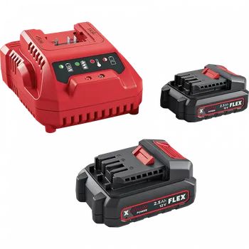 FLEX P-Set 12-22 Q, sada dvou akumulátorů 2,5 Ah, 12 V
