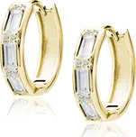 Stříbrné kruhové náušnice NORI GOLD Ag 925; ≤3 g.