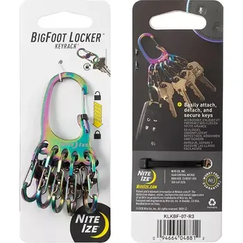 Nite Ize BigFoot Locker KeyRack Spectrum (Nite Ize BigFoot Locker KeyRack Stainless Steel - Spectrum)