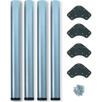 Stolová podnož Stolová noha s rektifikací 60x710 - hliník mat.