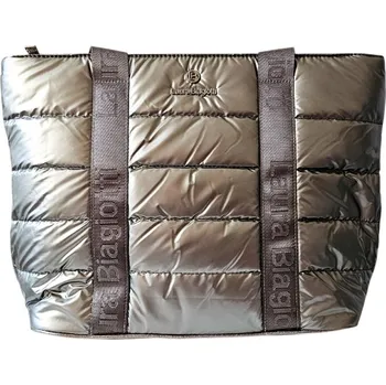 Kabelka Velká větrovková Kabelka Laura Biagiotti ST Queshire Barva: Tmavě stříbrná