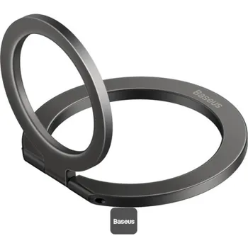 Mobilní telefon Baseus univerzální magnetický držák Halo kovový kroužek šedý