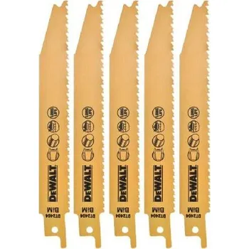 DeWALT Příslušenství - Sada pilových plátků na kov, délka 15 cm, 5 ks DT2404