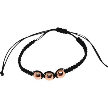 Náramek Elegantní náramek Shamballa ze zlatého hematitu – 3 kuličky