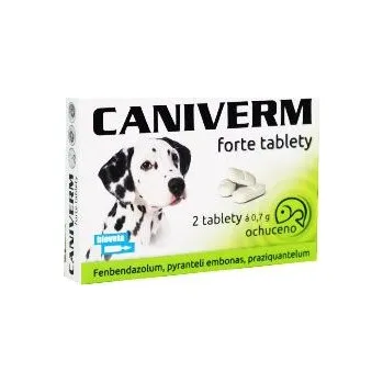 Antiparazitikum pro psa Caniverm forte 0,7g 2tbl