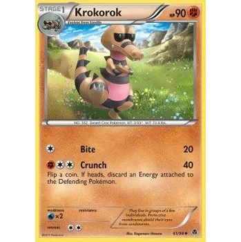 Karetní hra Pokémon EPO 61/98 Krokorok - Emerging Powers Stav: Near Mint, Verze: NORMAL
