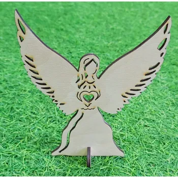 Vánoční dekorace Dřevěný andílek