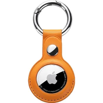 Koženková klíčenka pro Airtag Barva: Oranžová