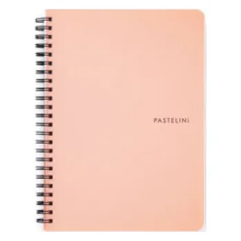 Blok kroužkový PASTELINi - A5 / linka / oranžová