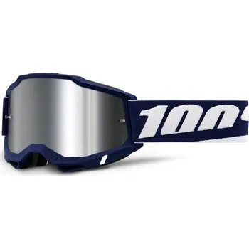 Motocyklové brýle Motokrosové brýle ACCURI 2, 100% MIFFLIN, stříbrné plexi