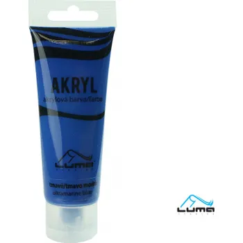 Akrylová barva LUMA - 75 ml / tmavě modrá