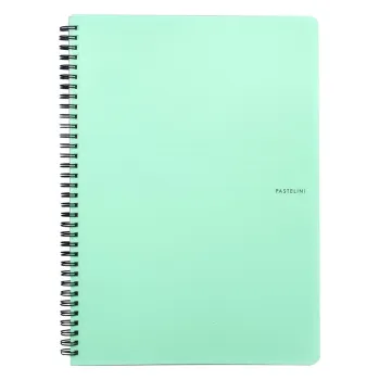 Blok kroužkový PASTELINi - A5 / linka / zelená