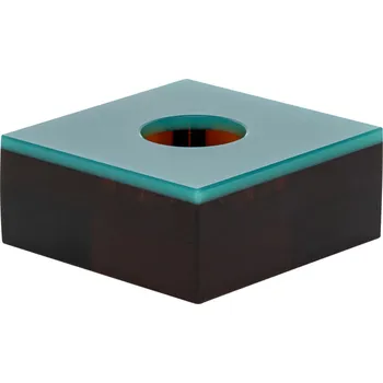 Svícen Hübsch, Stojan na čajovou svíčku Flux zeleno-hnědý - Formadore