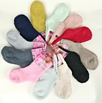 PESAIL Dívčí chlupaté termo ponožky Velikost: 31 - 34