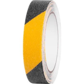 Lepicí páska STREND PRO Páska Strend Pro, 25 mm, L-5 m, lepiaca, protišmyková, extra odolná, čierno/žltá