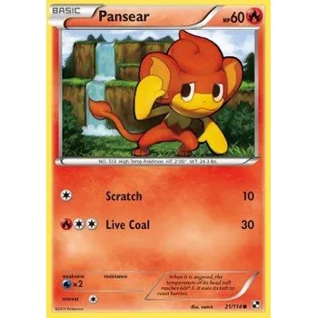Karetní hra Pokémon BLW 021/114 Pansear - Black & White Stav: Excellent, Verze: NORMAL