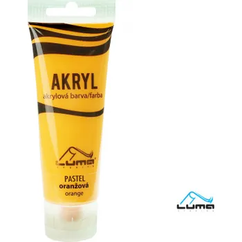 Akrylová barva LUMA - PASTEL / 75 ml / oranžová