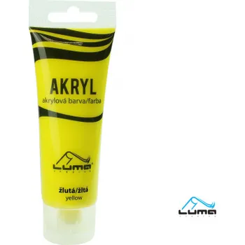 Akrylová barva LUMA - 75 ml / žlutá