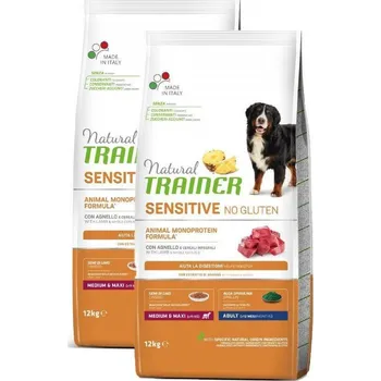 Krmivo pro psa Trainer 2xTrainer Sensitive No Gluten Adult M/M jehněčí 12kg