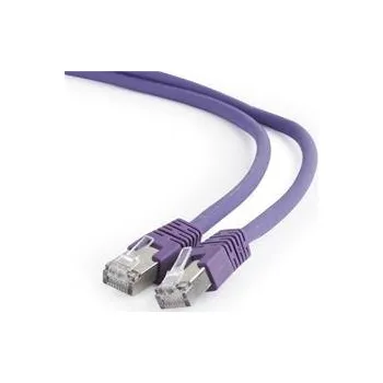 Počítač Gembird PP6A-LSZHCU-V-2M Patch, S/FTP, 6a, drát, Cu, LSZH, 2m, fialový