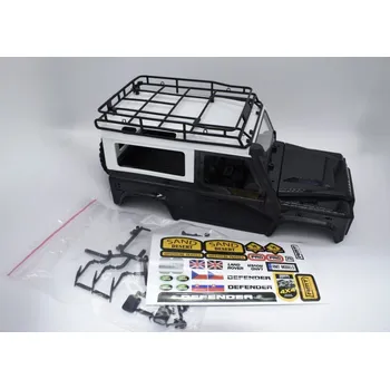 Modelářství Černá s bílou střechou - karoserie pro RC auto RMT LAND ROVER 1/12