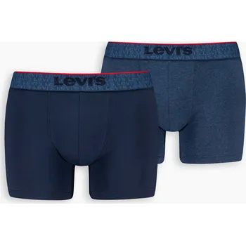 Boxerky Levi’s® Boxer Briefs pánské boxerky 2 kusy 37149-1014 Modrá XL