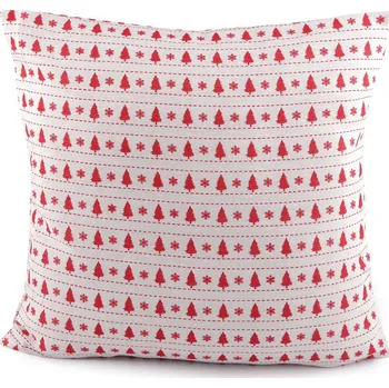 Povlak na dekorativní polštářek Vánoční povlak na polštář 45x45cm bavlněný Varianta: 1 červená červená, Balení: 1 ks