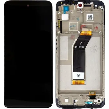 LCD display Xiaomi Redmi 10 2022 + dotyk + přední kryt Service Pack Original černý