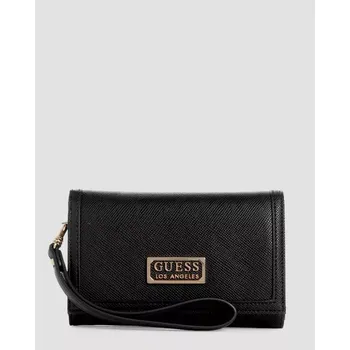 Peněženka GUESS dámská, velká peněženka Warlington černá