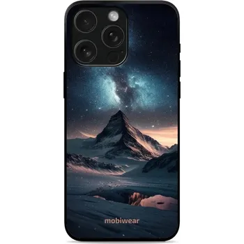 Lesklý kryt Mobiwear Glossy - Apple iPhone 15 Pro - G006G Hora s hvězdnou oblohou (Prémiové lesklé pouzdro, obal, kryt Mobiwear Glossy na mobil Apple iPhone 15 Pro - G006G Hora s hvězdnou oblohou, materiál Plast + TPU silikon - krytí po všech stranách,)