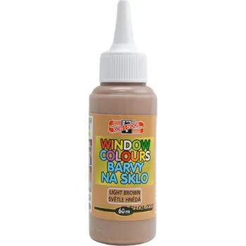 Speciální výtvarná barva Koh-i-noor Barva na sklo slupovací - různé barvy - 60ml Barva: světle hnědá