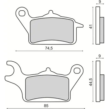 Brzda pro motocykl RMS Brzdové destičky 3560 RMS 225103560