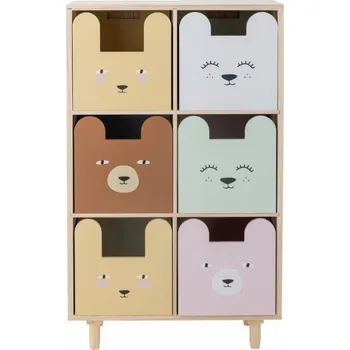 přebalovací pult a komoda Barevná dřevěná komoda Bloomingville Calle 55 x 25,5 cm