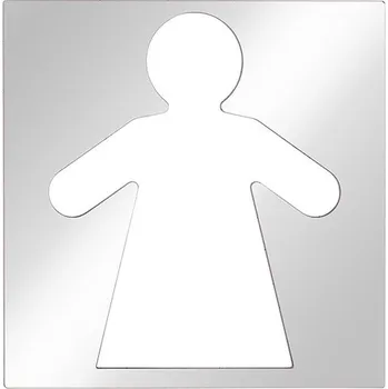 Koupelnový nábytek Ikona Ženy 12x12 cm nerez/stříbrná