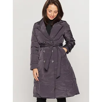 Dámský kabát Dámská kabát BLH201033FX šedý - PERSO XXL