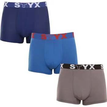 Boxerky 3PACK pánské boxerky Styx sportovní guma vícebarevné (G9676863) L Možnost vrácení zboží ZDARMA do 120 dnů!