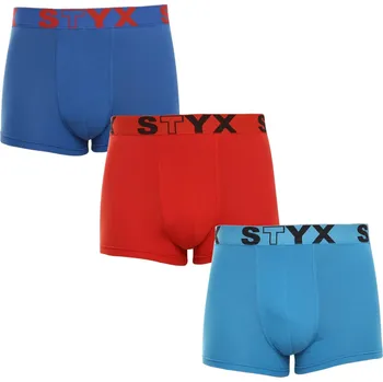 Boxerky 3PACK pánské boxerky Styx sportovní guma vícebarevné (G9676964) L Možnost vrácení zboží ZDARMA do 120 dnů!