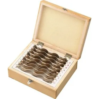 Příslušenství k frézce Vlnovité paralelní podložky Bernardo, sada - 18 dílů