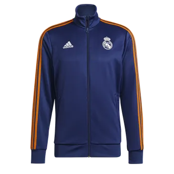 Pánská mikina Adidas Real Madrid 3S Track Top modrá/oranžová UK XL