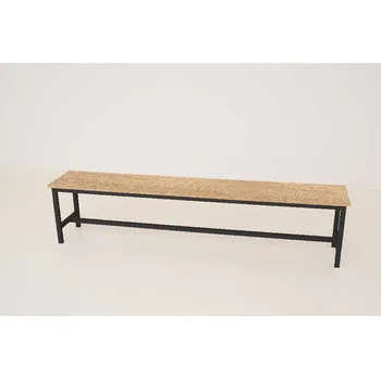 Šatní skříň Šatní lavice kov-lamino, délka 1500 mm, černá - dub Nagano + doprava zdarma