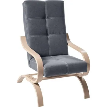 Obývací pokoj Křeslo GINY šedá/buk Doprava ZDARMA.