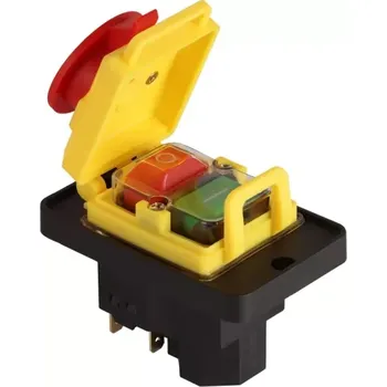 vypínač a zásuvka Tracon SSTM-317 Bezpečnostní tlačítko s hřibovou aretovací ovládací hlavicí 7PIN, 400 VAC, 8A/AC3, IP54, 6,3×0,8 (Tracon SSTM-317)