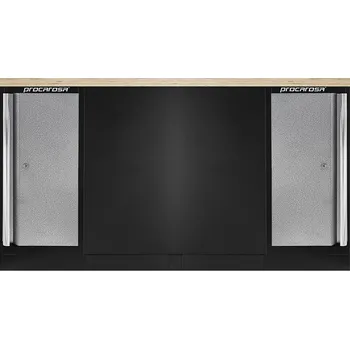 Sestava dílenských skříněk Procarosa PROFI TGC-1300B Pracovní deska:: dřevěná