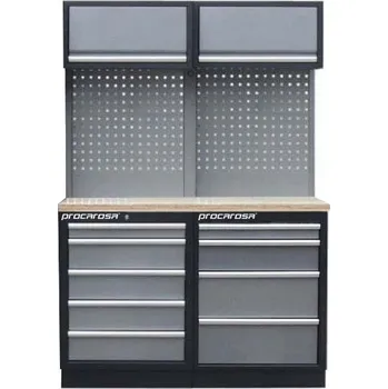 Sestava dílenského nábytku Procarosa PROFI TGCW-0504 Pracovní deska:: dřevěná