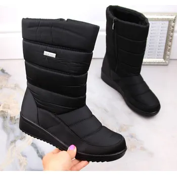 Dámská zimní obuv Dámské sněhule vysoké 22SN26-5028 W EVE436A Černá - News černá 42