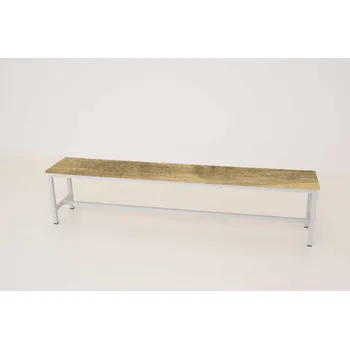 Šatní skříň Šatní lavice kov-lamino, délka 1200 mm, šedá - dub Baroque Gold + doprava zdarma