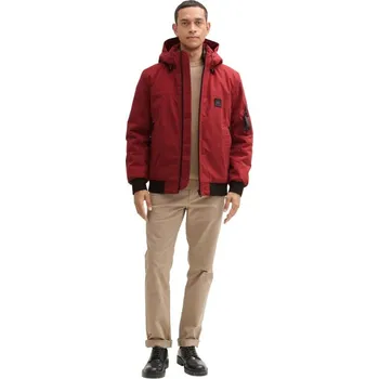 TOM TAILOR® PÁNSKÁ ZIMNÍ NEPROMOKAVÁ BUNDA -VÍNOVÁ M + DOPRAVA ZDARMA