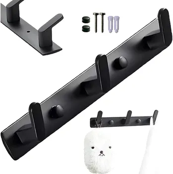 Věšák Interex design Nástěnný věšák LINUX / Černá matná