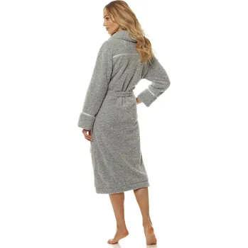 Dámský župan Dlouhý dámský župan 2084 Satyn - L&L smetanová L