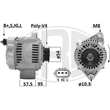 Alternátor ERA Alternátor ERA 209662A + DOPRAVA ZDARMA!